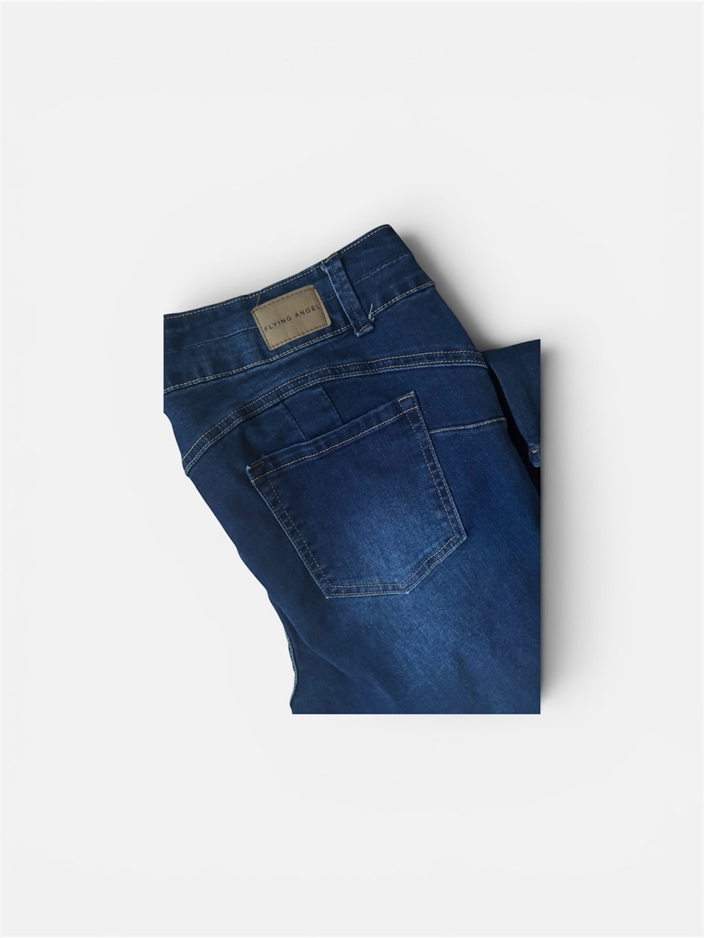 Ripped Dark Blue Skinny Jeans - Picture 4 of 6